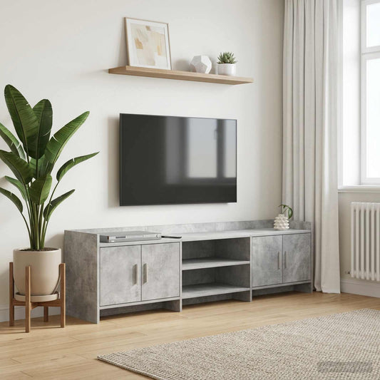 TV Cabinet 168 x 33 x 47 cm Concrete Grey Engineered Wood