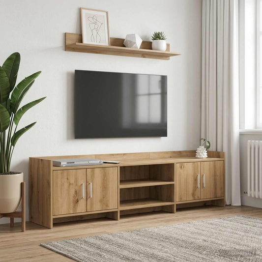 TV Cabinet 168 x 33 x 47 cm Artisan Oak Engineered Wood