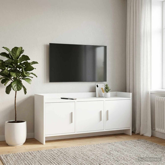 TV Cabinet 102 x 33 x 47 cm White Engineered Wood