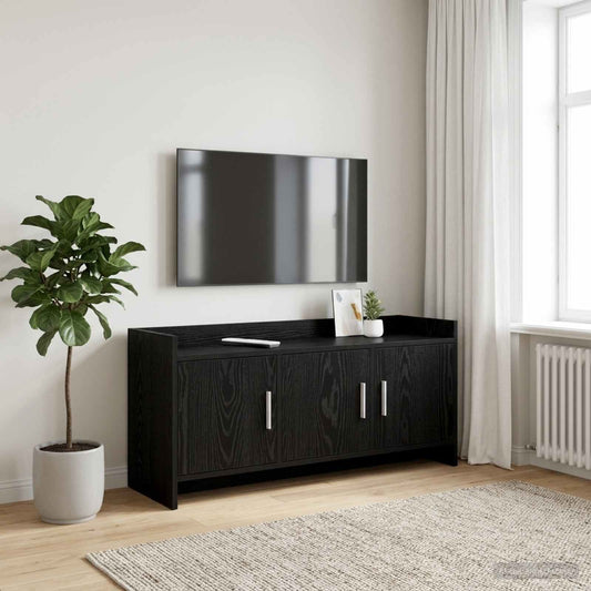 TV Cabinet 102 x 33 x 47 cm Black Oak Engineered Wood