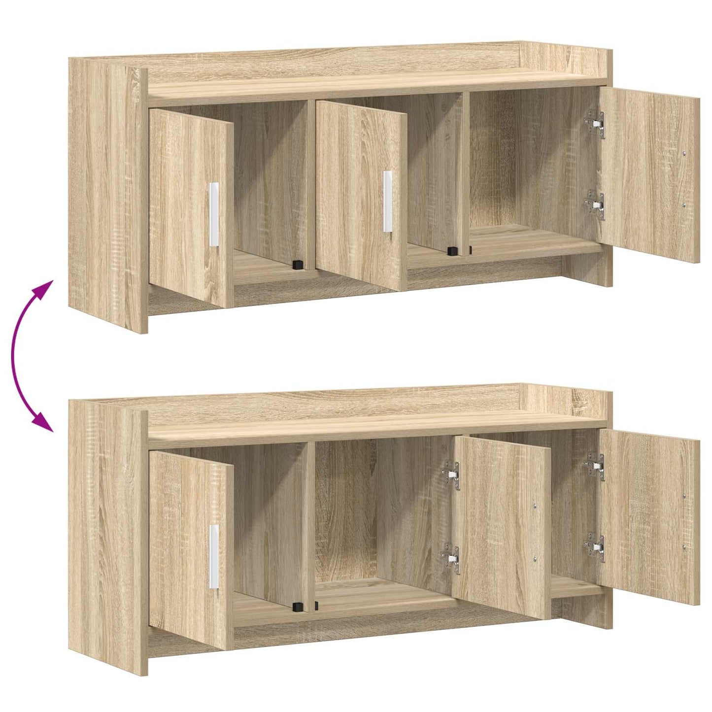 TV Cabinet 102 x 33 x 47 cm Sonoma Oak Engineered Wood