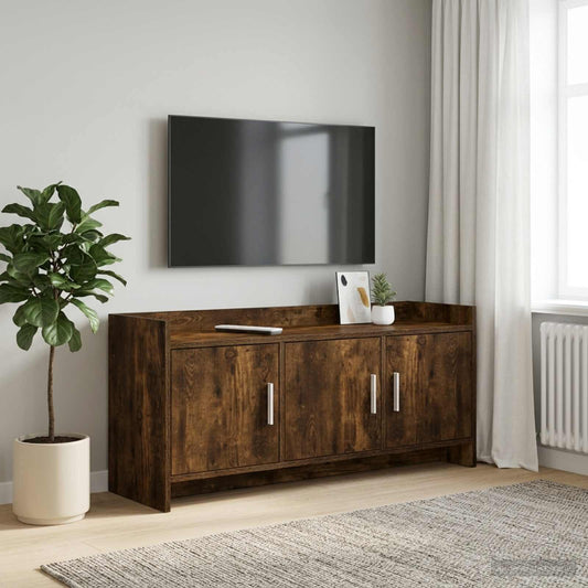 TV Cabinet 102 x 33 x 47 cm Smoked Oak Engineered Wood