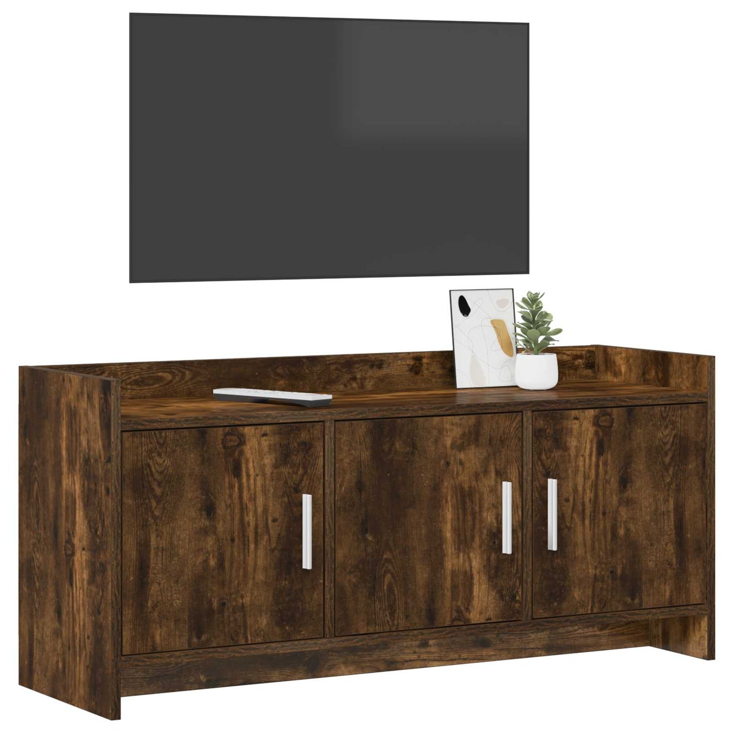 TV Cabinet 102 x 33 x 47 cm Smoked Oak Engineered Wood