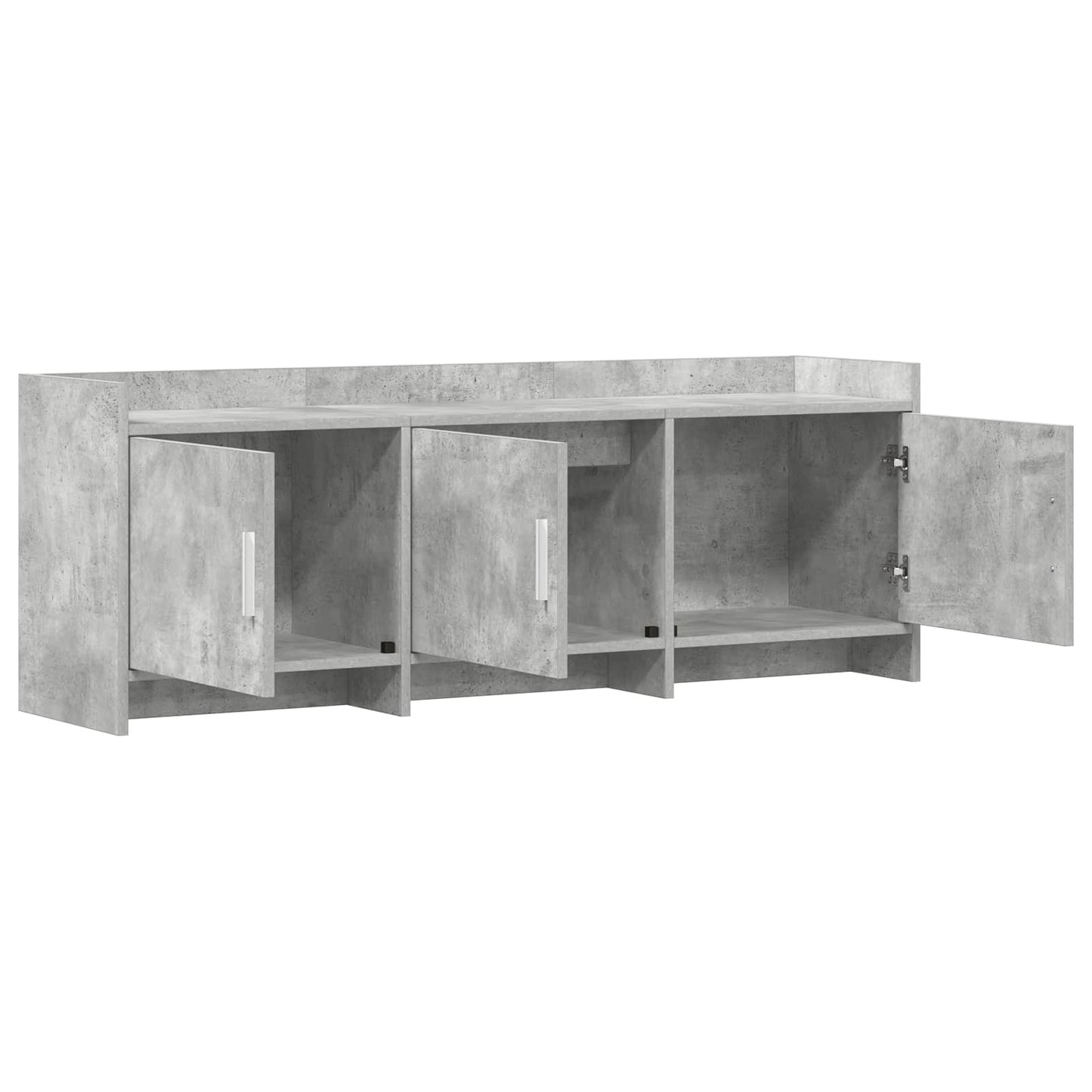 TV Cabinet 130 x 33 x 47 cm Concrete Grey Engineered Wood