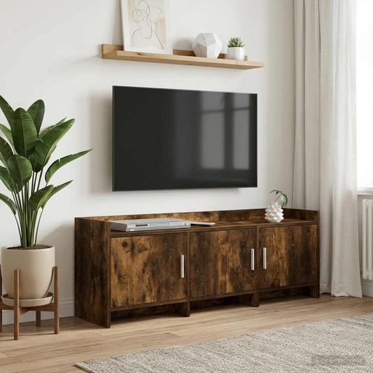 TV Cabinet 130 x 33 x 47 cm Smoked Oak Engineered Wood