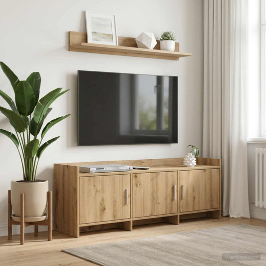 TV Cabinet 130 x 33 x 47 cm Artisan Oak Engineered Wood