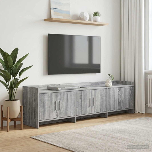 TV Cabinet 168 x 33 x 47 cm Grey Sonoma Engineered Wood