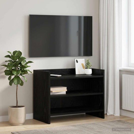 TV Cabinet 60 x 33 x 47 cm Black Oak Engineered Wood