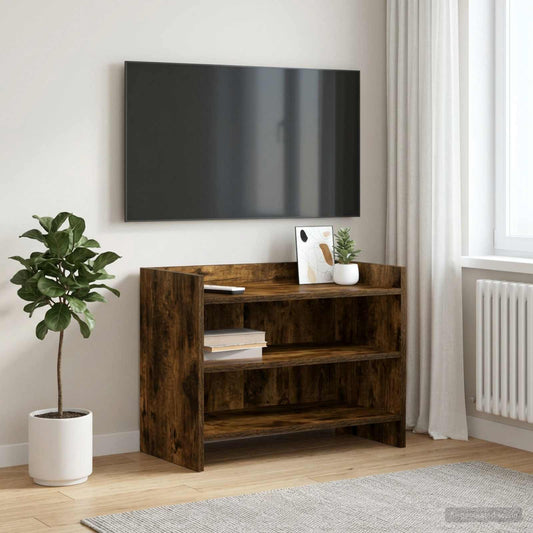 TV Cabinet 60 x 33 x 47 cm Smoked Oak Engineered Wood