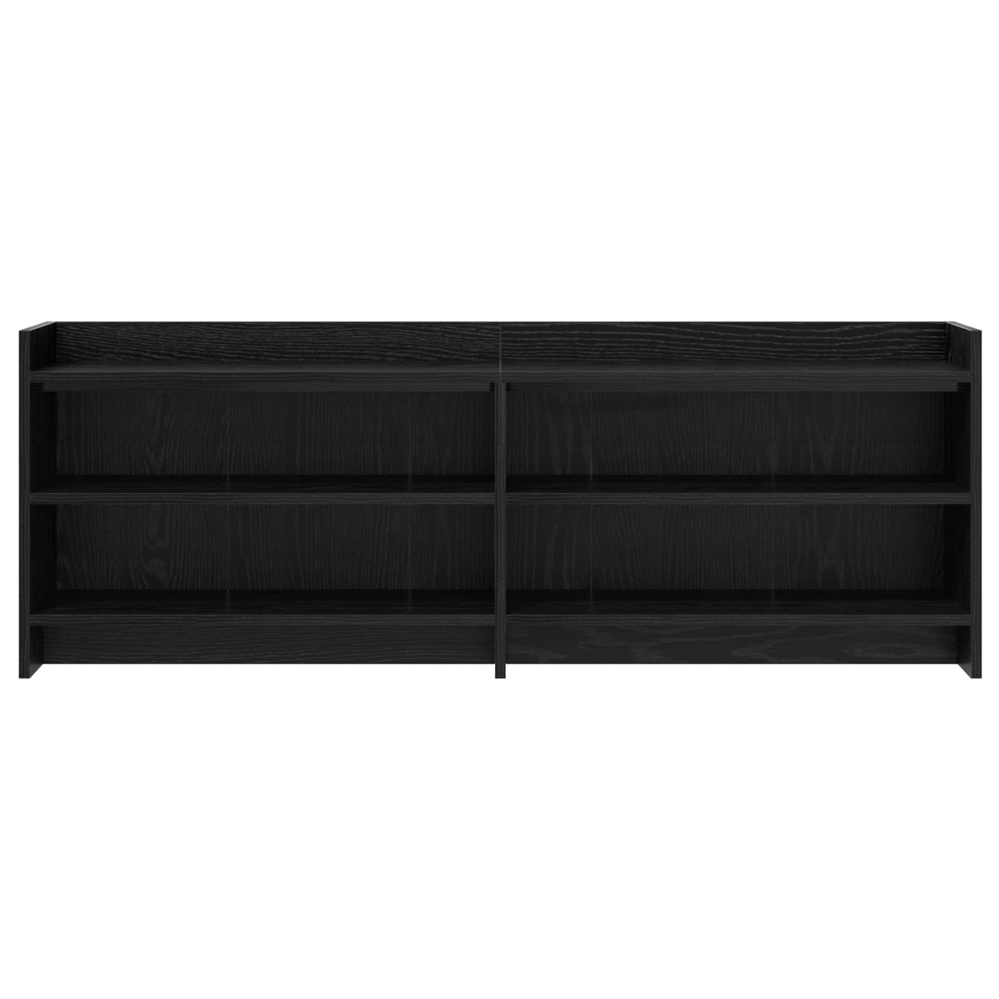 TV Cabinet 135 x 33 x 47 cm Black Oak Engineered Wood