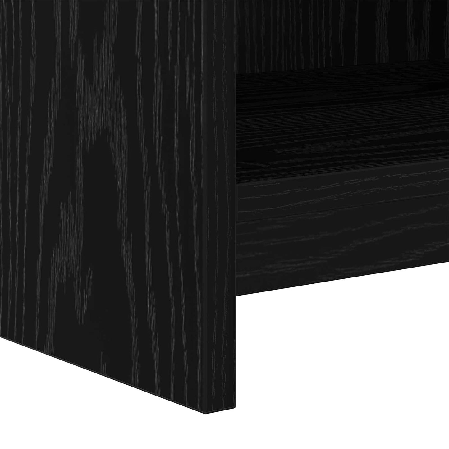 TV Cabinet 168 x 33 x 47 cm Black Oak Engineered Wood