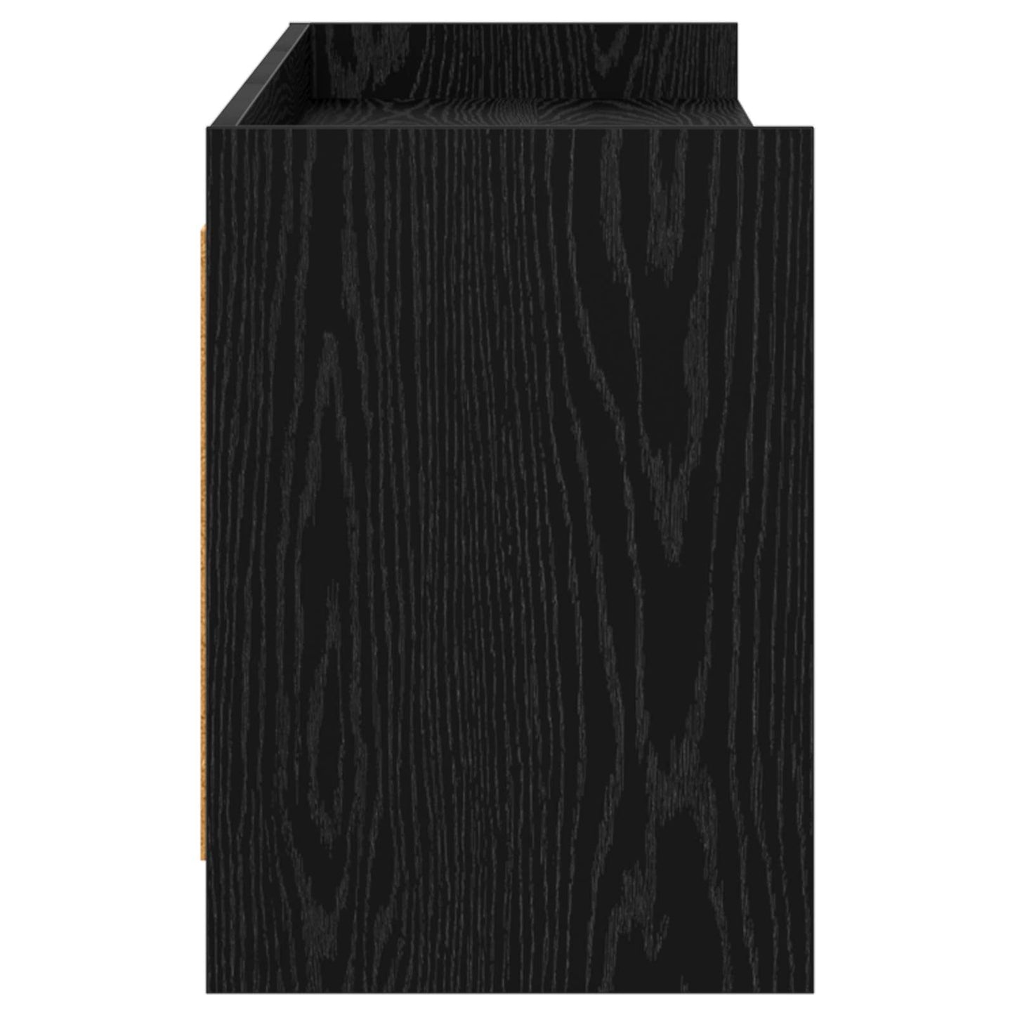 TV Cabinet 168 x 33 x 47 cm Black Oak Engineered Wood