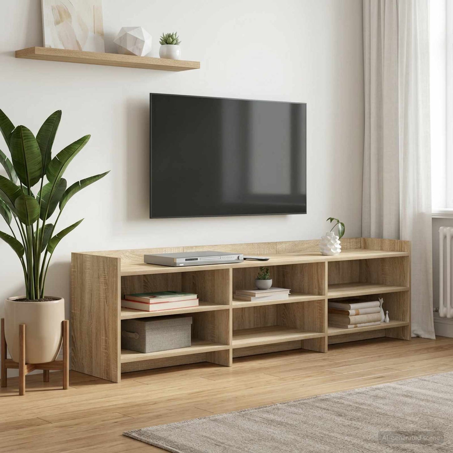 TV Cabinet 168 x 33 x 47 cm Sonoma Oak Engineered Wood