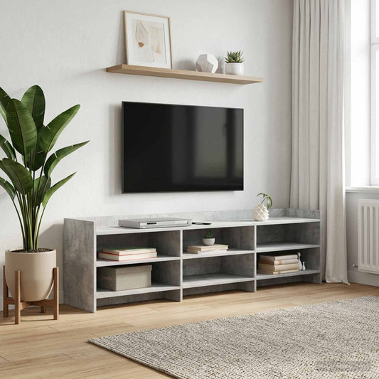 TV Cabinet 168 x 33 x 47 cm Concrete Grey Engineered Wood