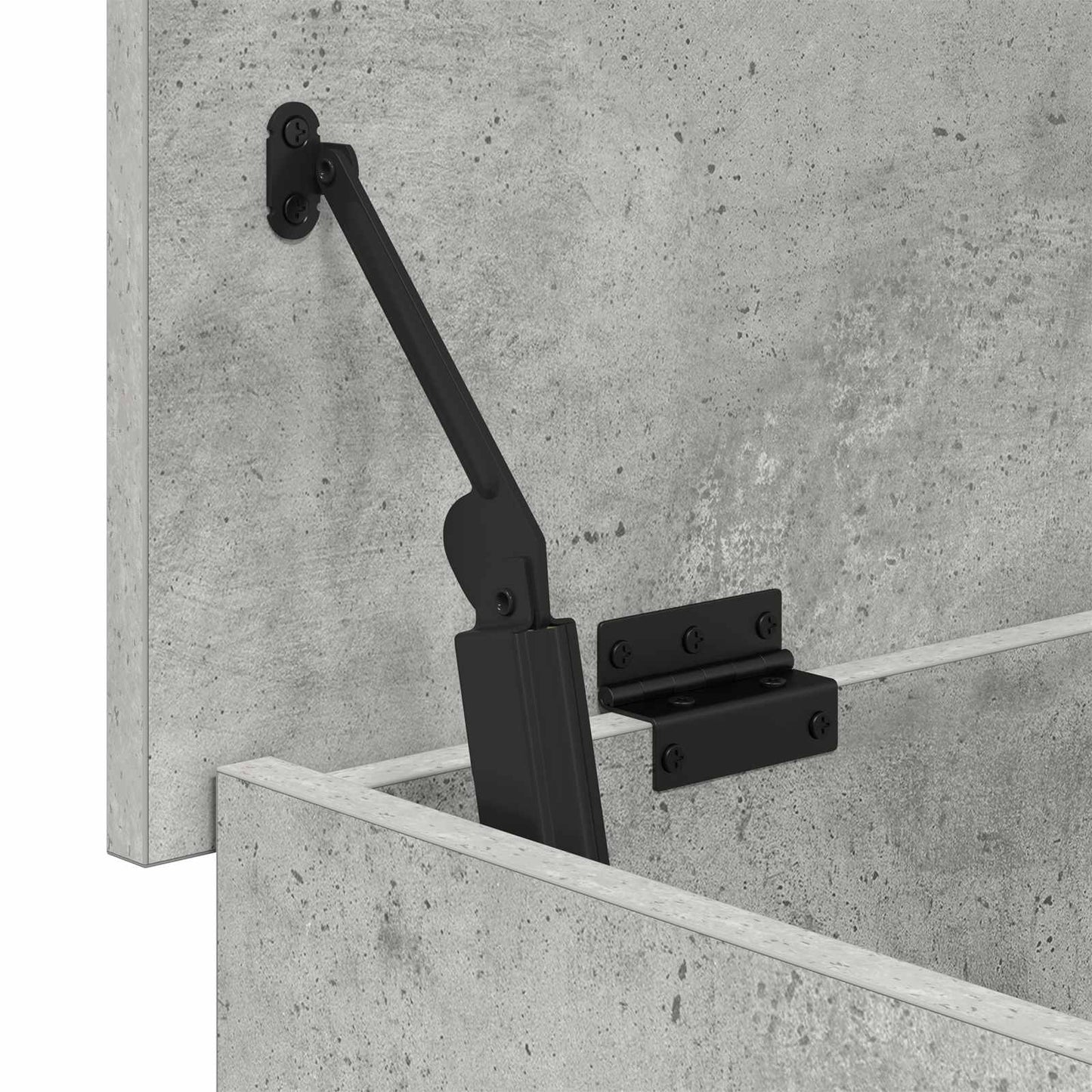 Storage Chest Concrete Grey 40 x 40 x 50 cm Engineered Wood