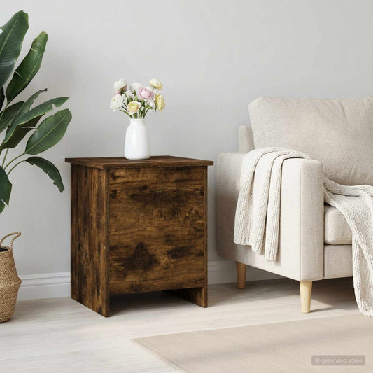 Storage Chest Smoked Oak 40 x 40 x 50 cm Engineered Wood