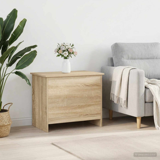 Storage Chest Sonoma Oak 60 x 40 x 50 cm Engineered Wood