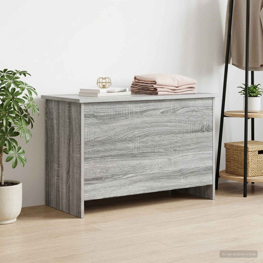 Storage Chest Grey Sonoma 80 x 40 x 50 cm Engineered Wood