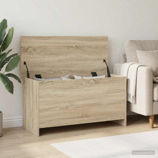 Storage Chest Sonoma Oak 100 x 40 x 50 cm Engineered Wood