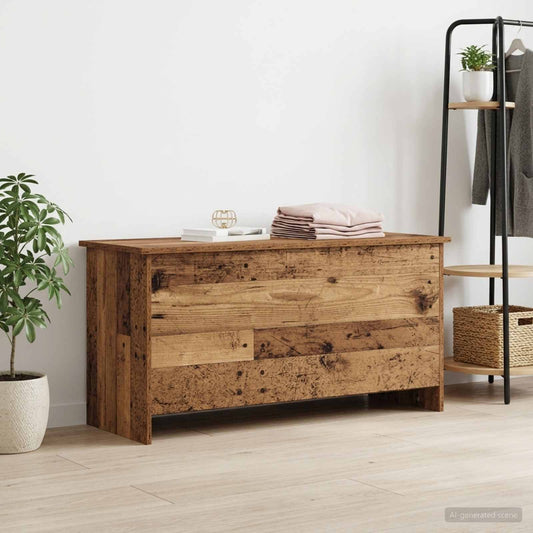 Storage Chest Old Wood 100 x 40 x 50 cm Engineered Wood