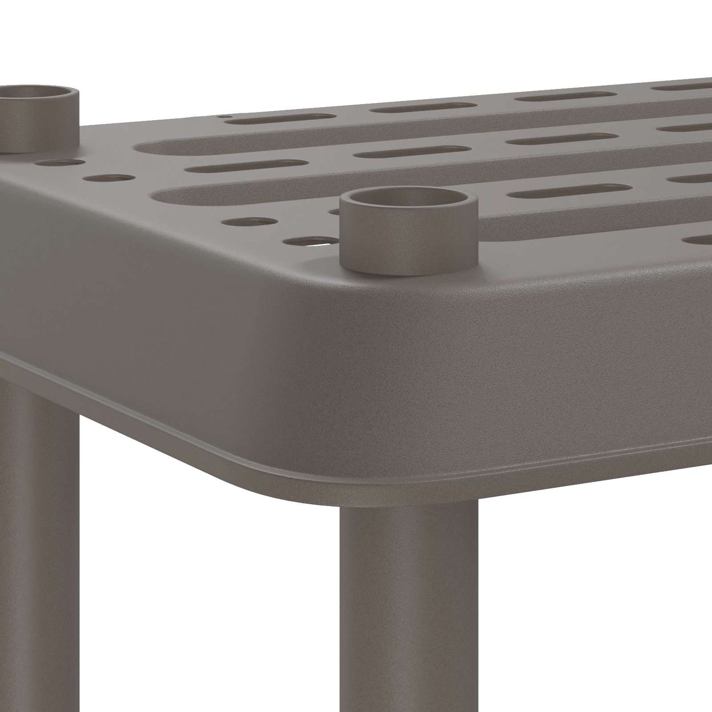 Shelving Unit 4-Tier 100 x 40 x 136.5 cm PP Light Grey