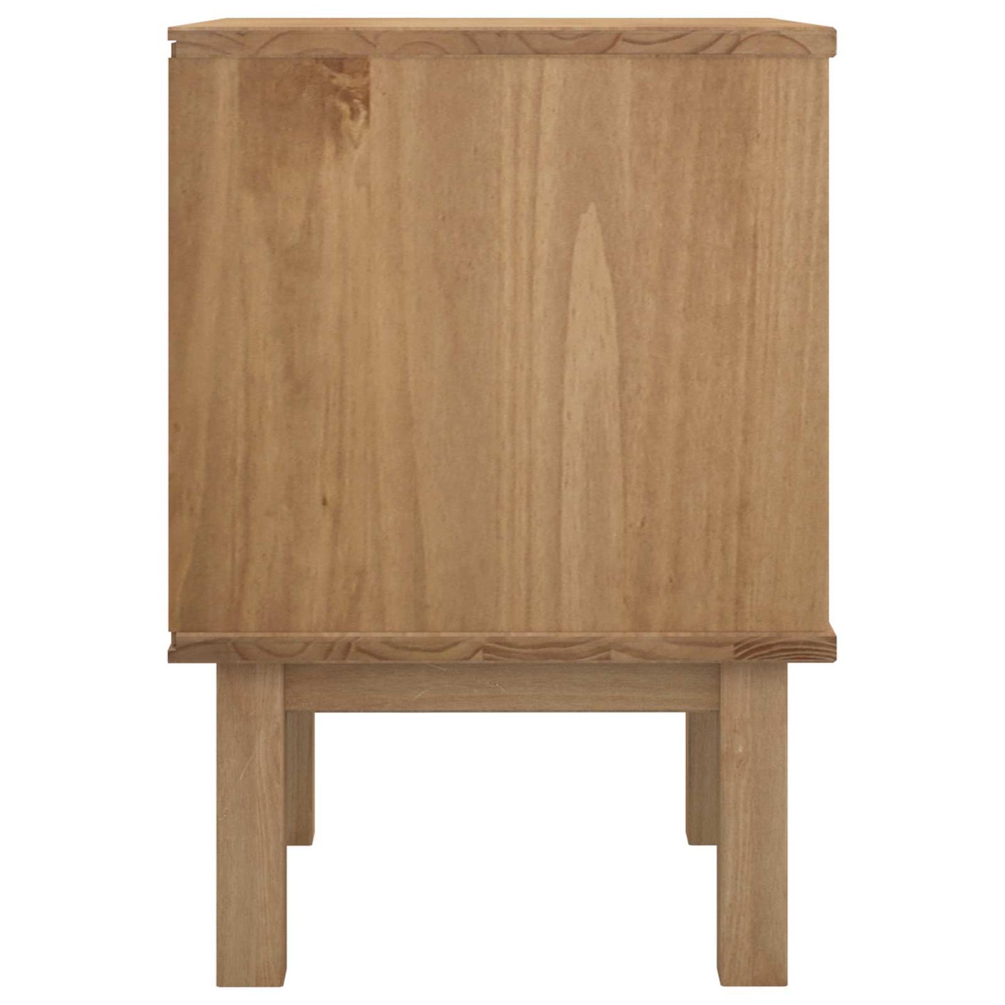 Bedside Table OTTA Black 45 x 39 x 57 cm Solid Pine Wood