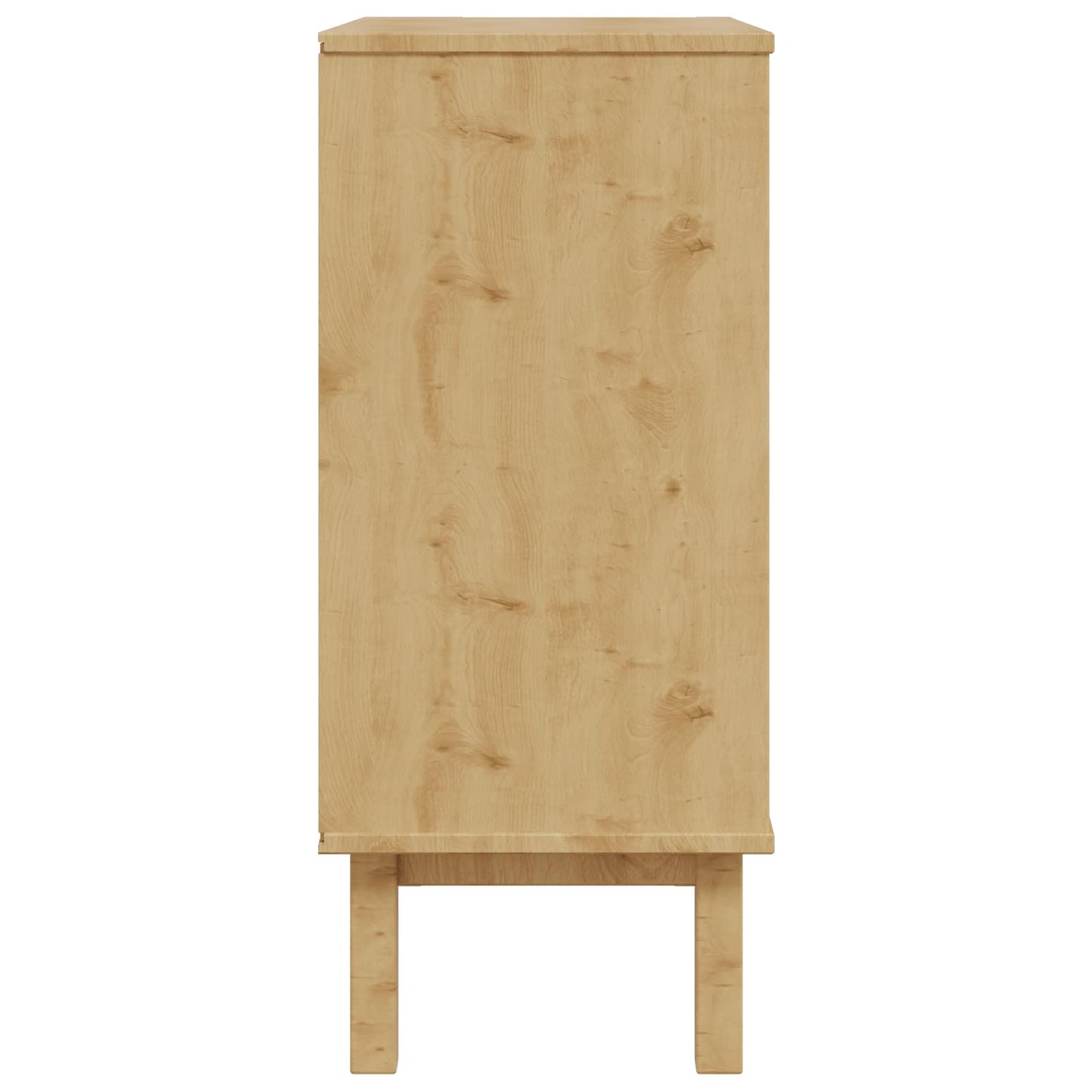 Chest of Drawers OTTA Black 76.5 x 39.5 x 90 cm Solid Pine Wood