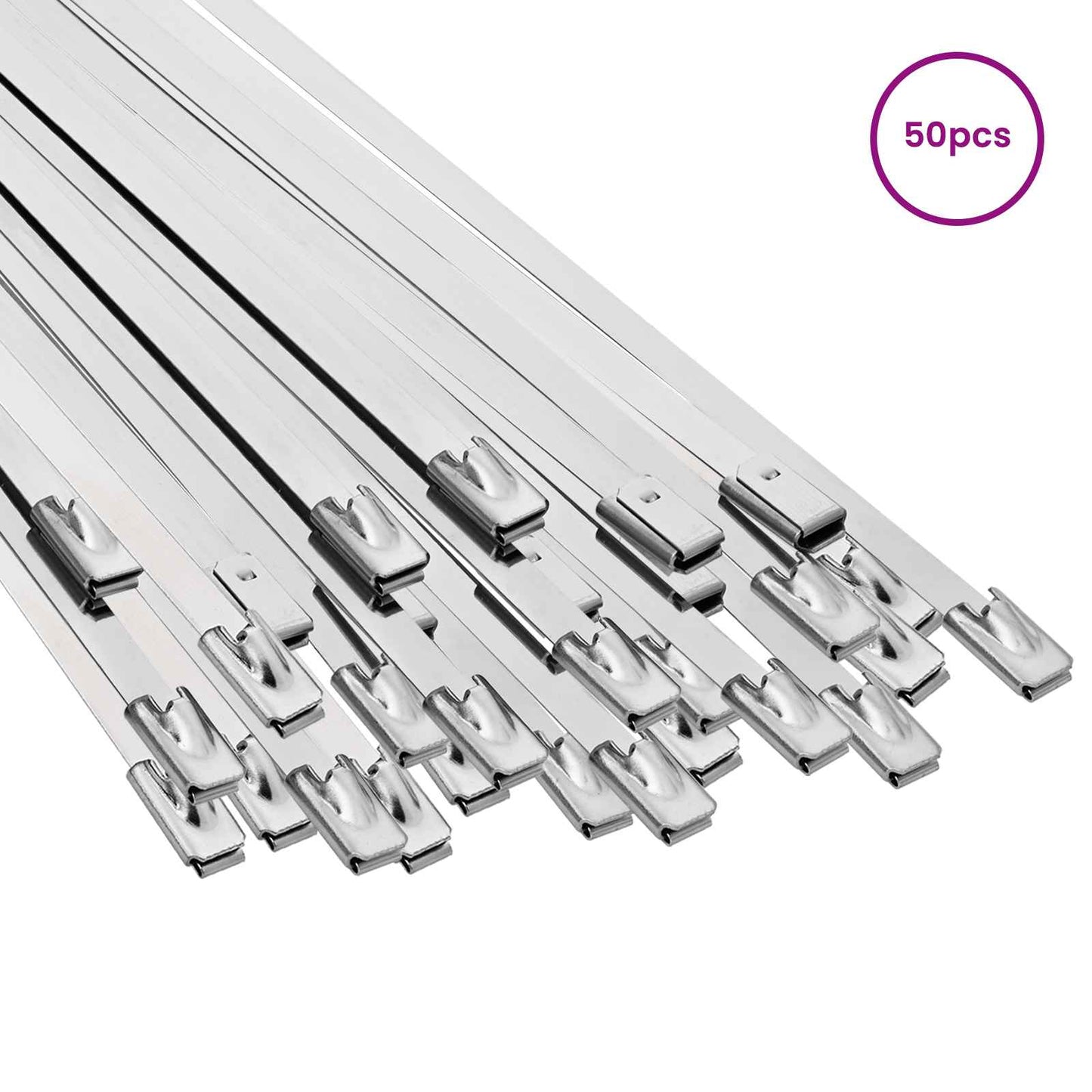 Cable Tie 50 pcs 4.6 x 800 mm Silver