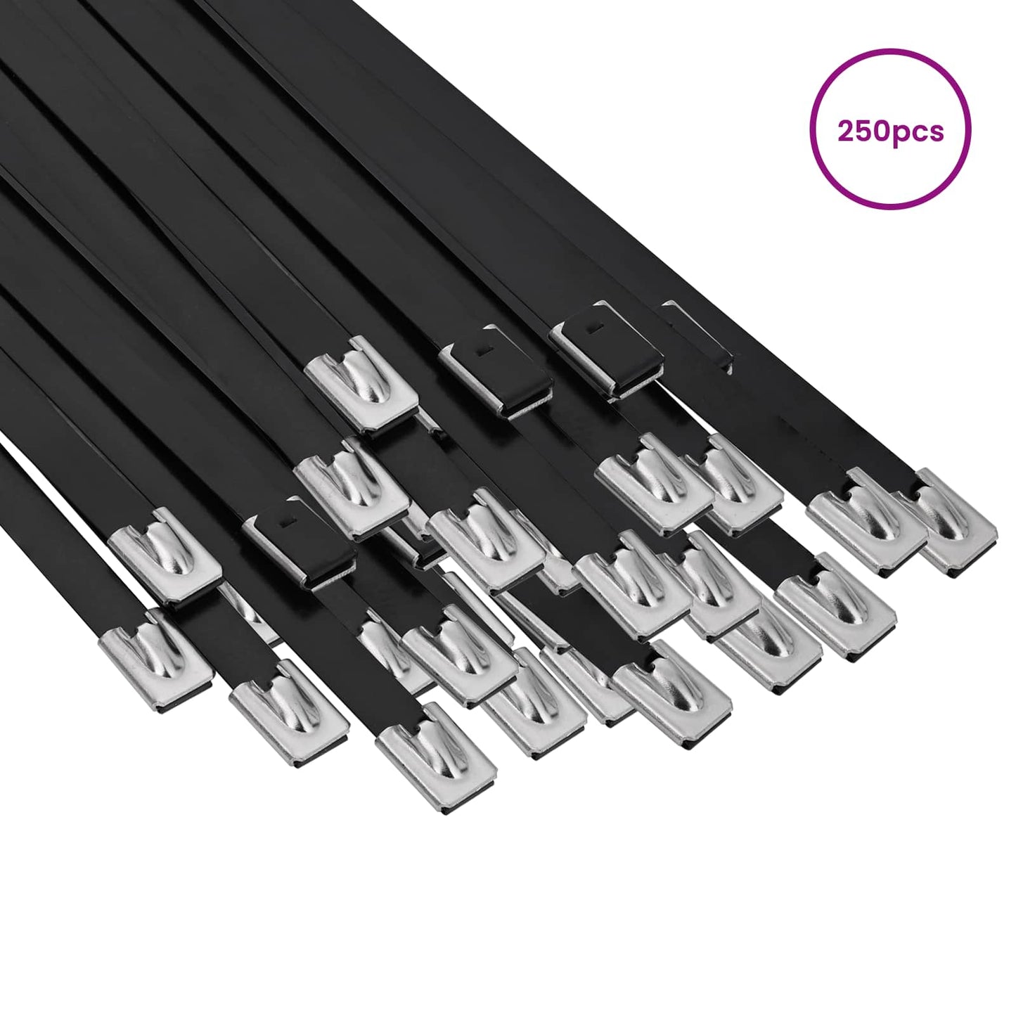 Cable Tie 250 pcs 7.9 x 200 mm Black