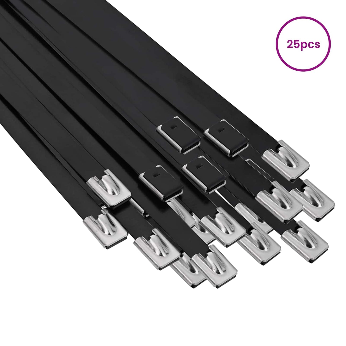 Cable Tie 25 pcs 7.9 x 600 mm Black
