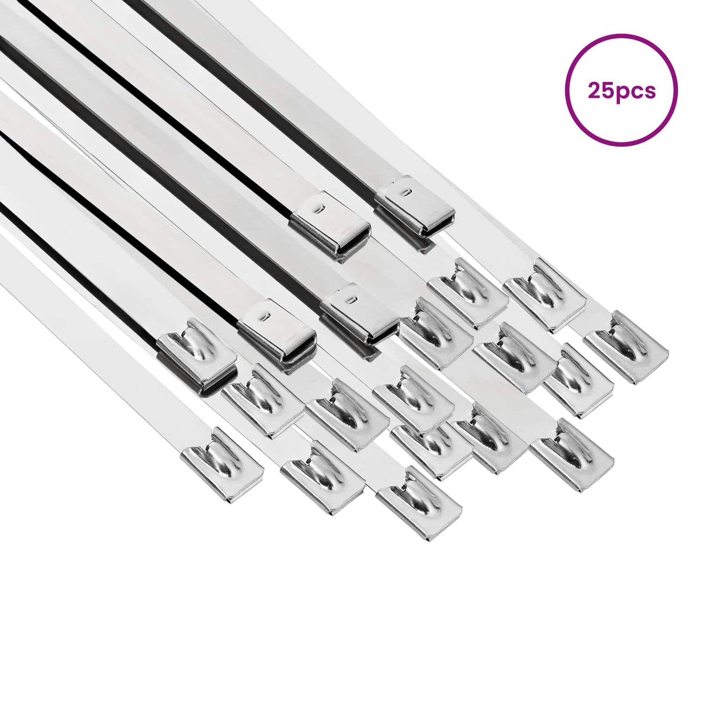 Cable Tie 25 pcs 7.9 x 700 mm Silver