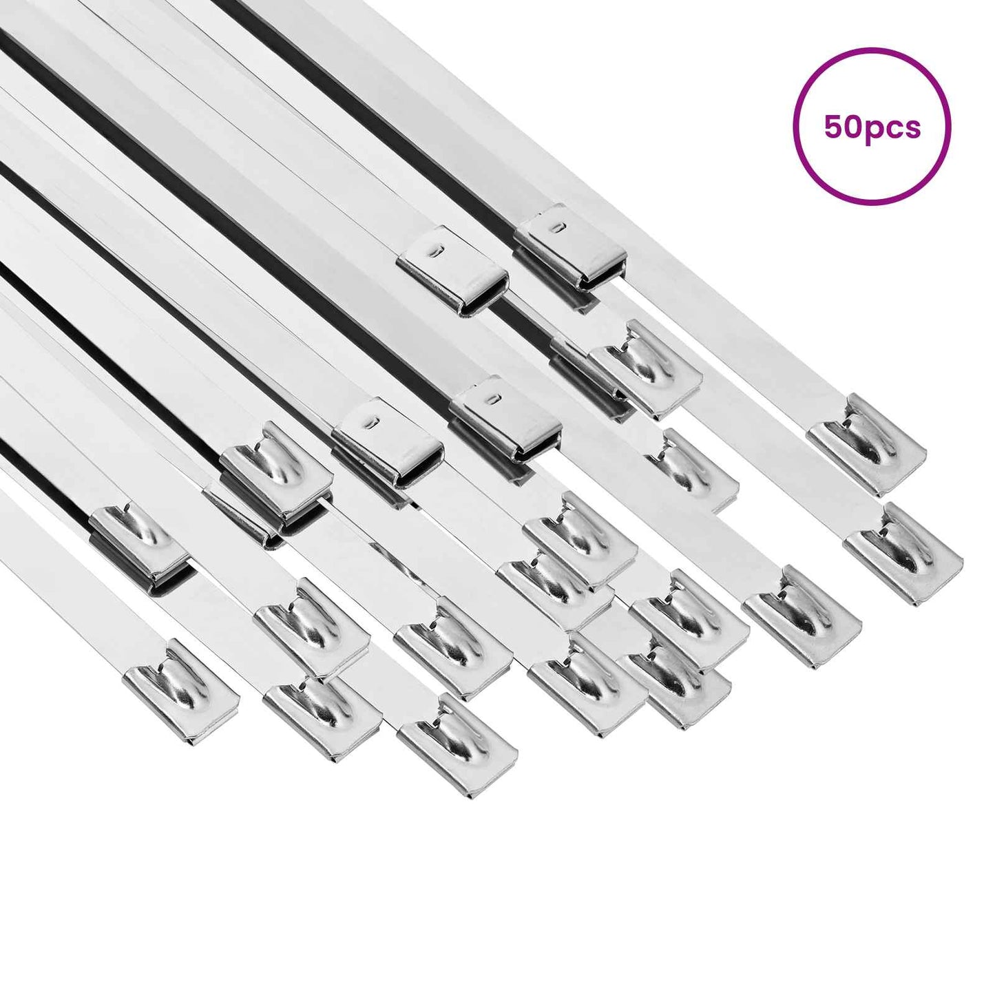 Cable Tie 50 pcs 7.9 x 800 mm Silver