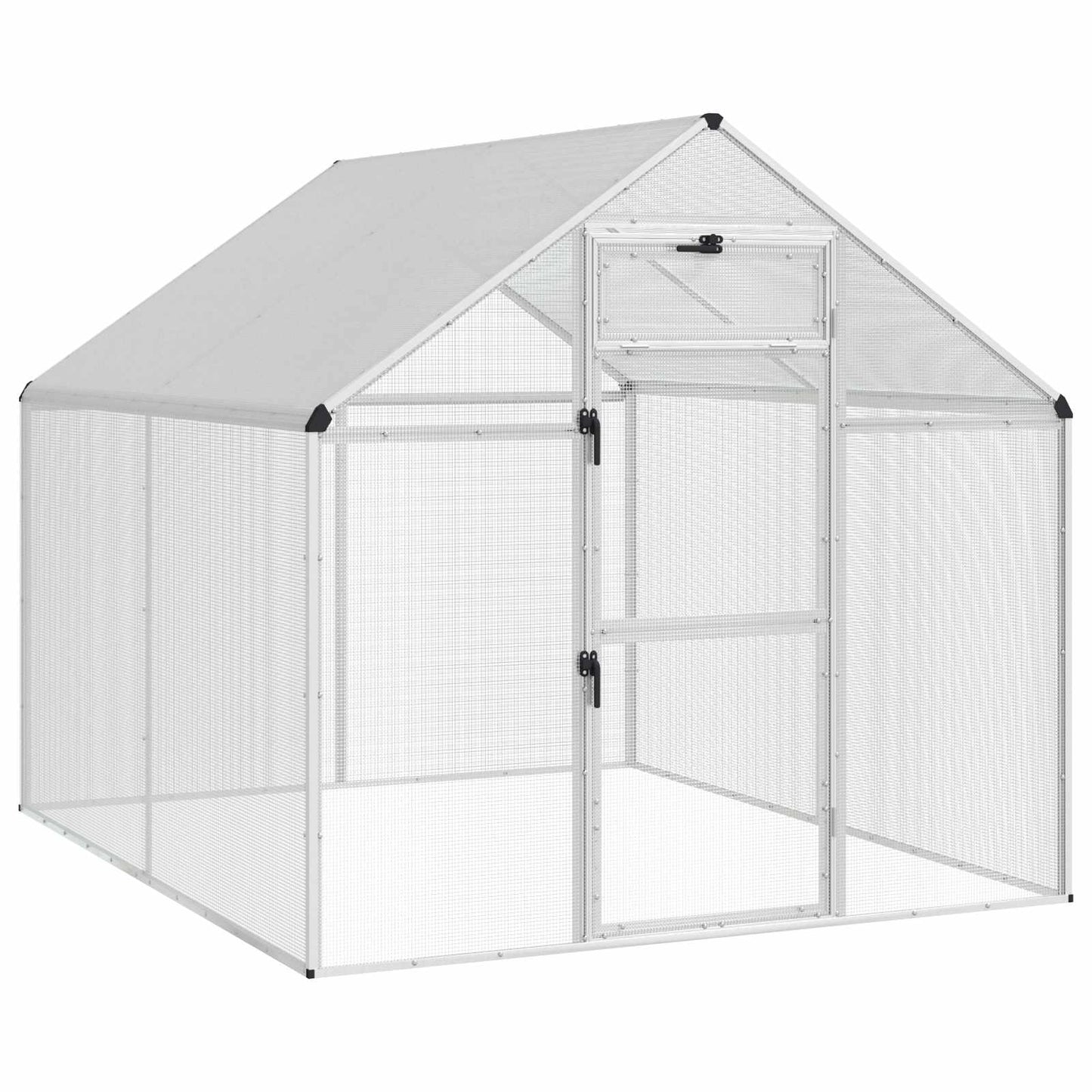 Bird Cage Silver 181.5 x 221 x 173.5 cm Welded Wire Mesh
