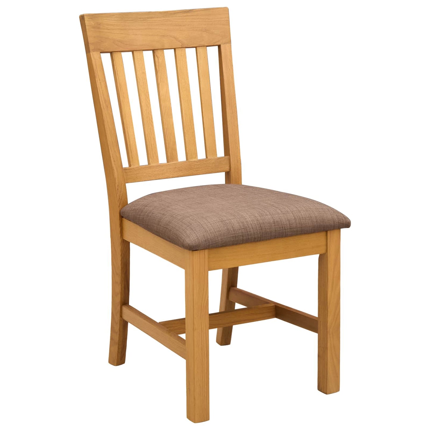 Dining Set 5 pcs Grey Solid Oak Wood