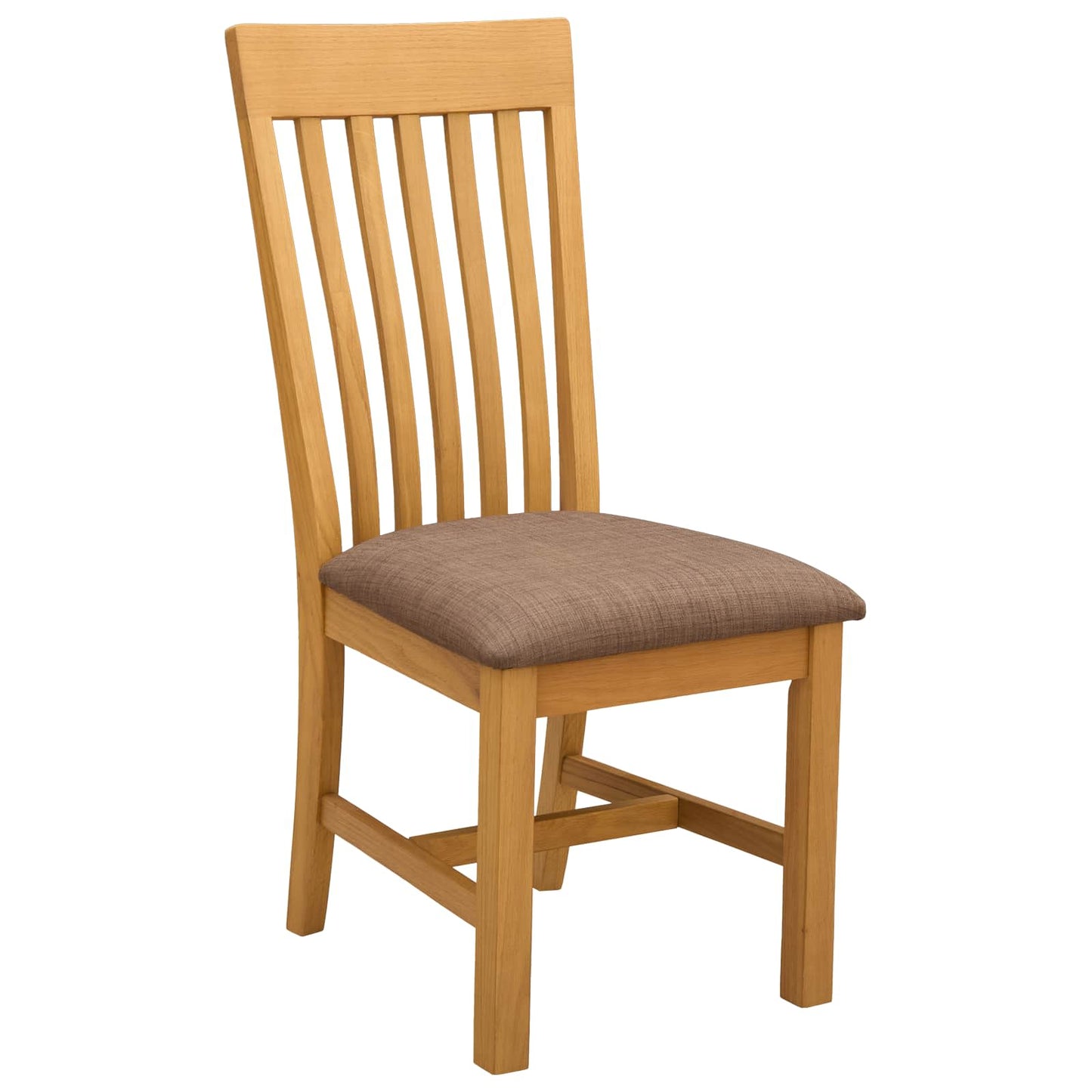 Dining Set 4 pcs Grey Solid Oak Wood