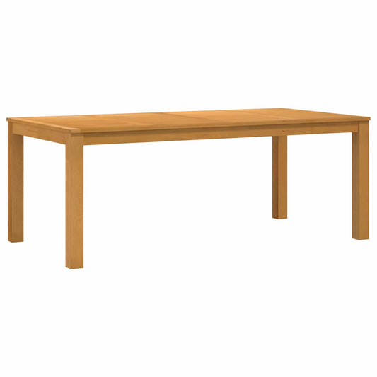 Dining Table 200 x 100 x 75 cm Solid Oak Wood Natural