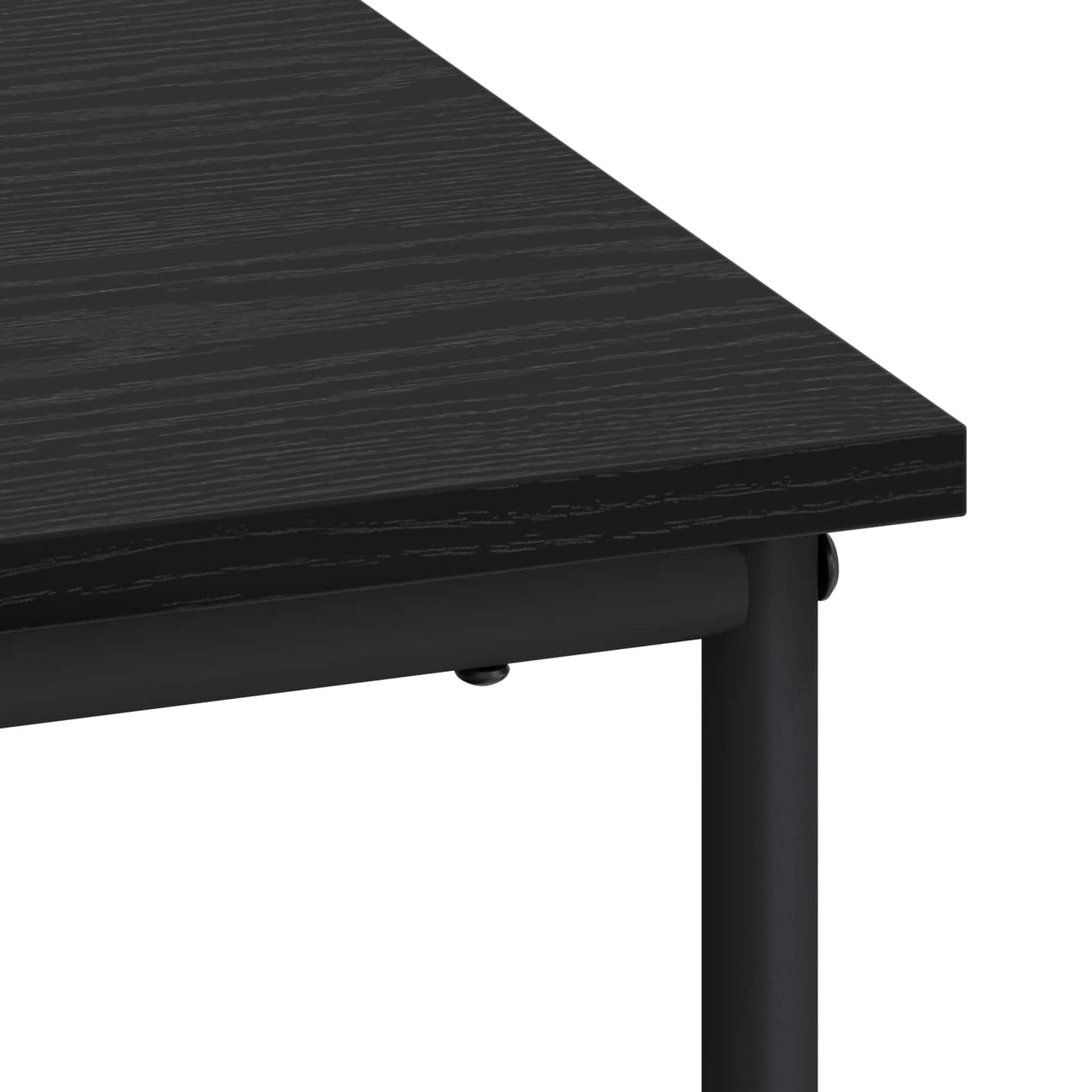 Desk with Storage Black Oak 100 x 50 x 75 cm