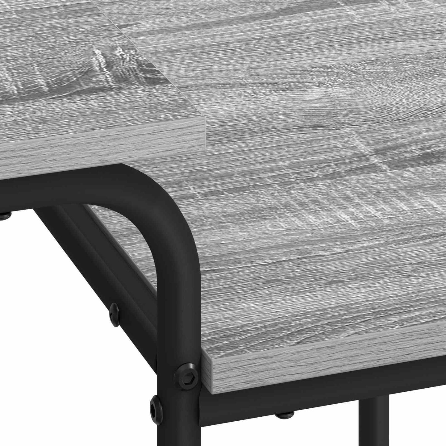 Desk with Storage Grey Sonoma 100 x 50 x 75 cm