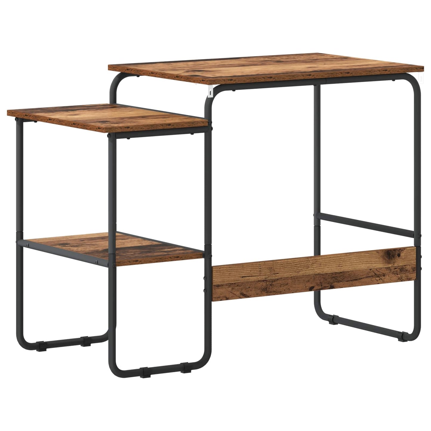 Desk with Storage Oak Wood 100 x 50 x 75 cm