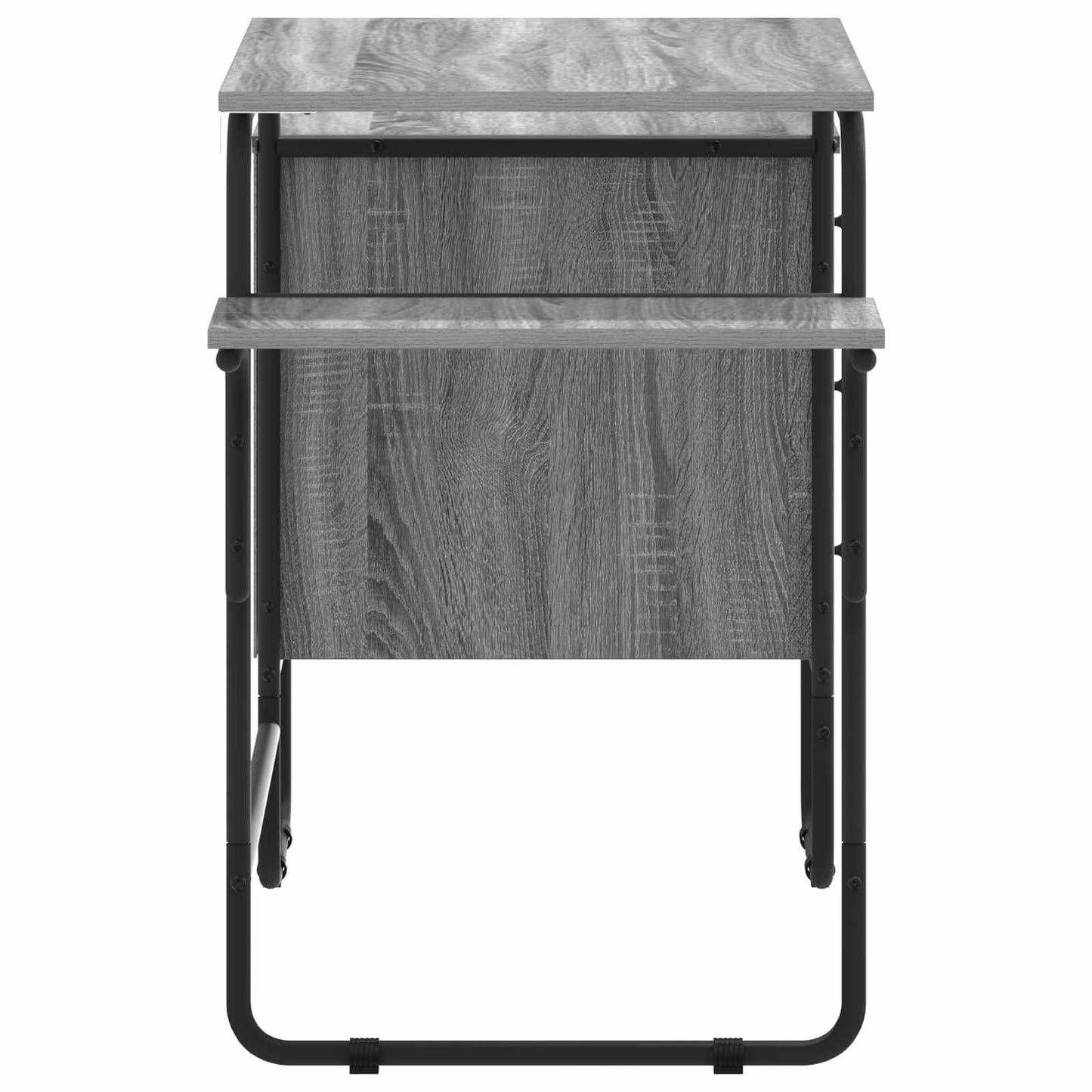 Desk with Storage Grey Sonoma 120 x 50 x 75 cm