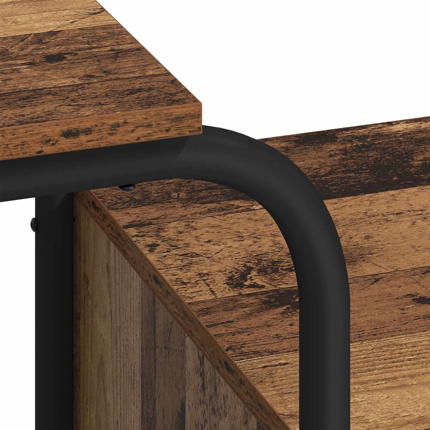 Desk with Storage Old Wood 145 x 50 x 75 cm