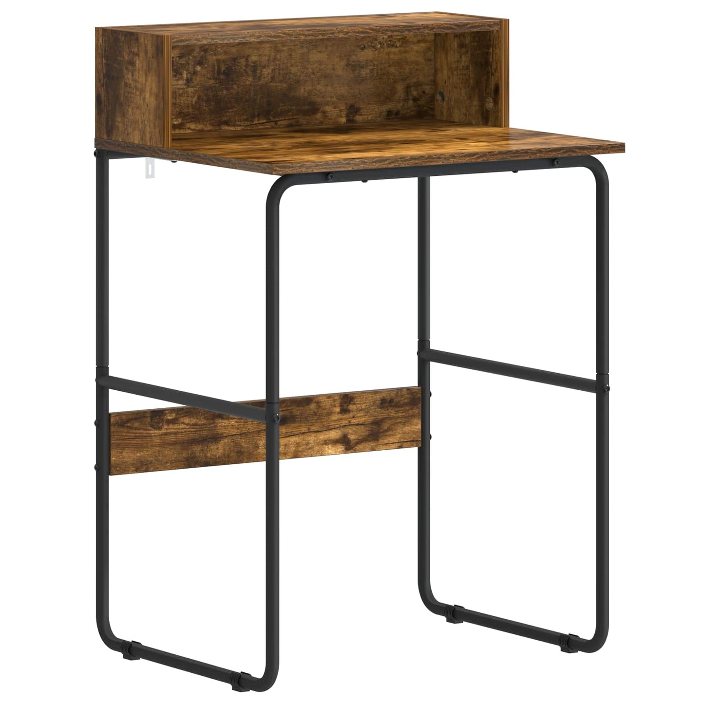 Desk with Storage Smoked Oak 60 x 50 x 91 cm