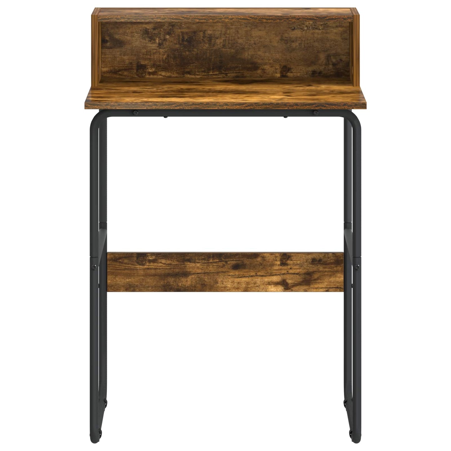 Desk with Storage Smoked Oak 60 x 50 x 91 cm