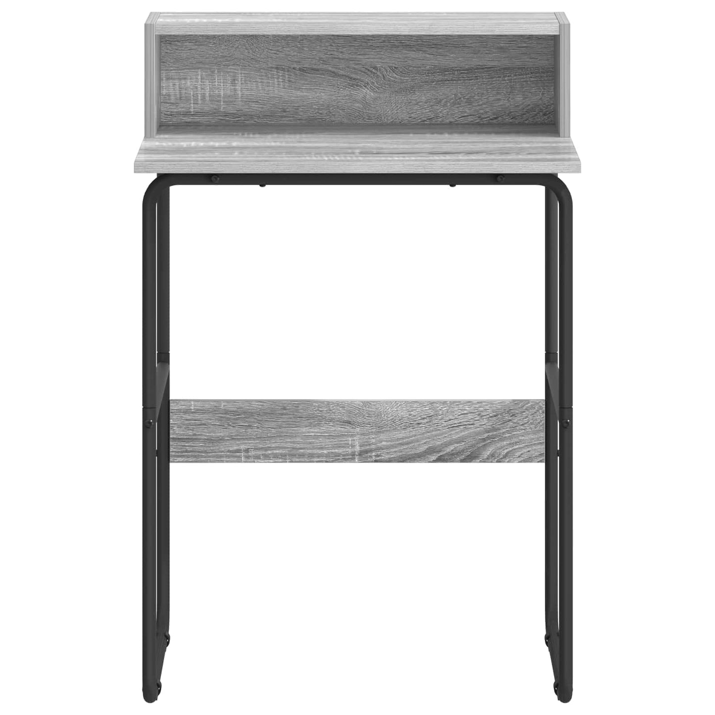 Desk with Storage Grey Sonoma 60 x 50 x 91 cm