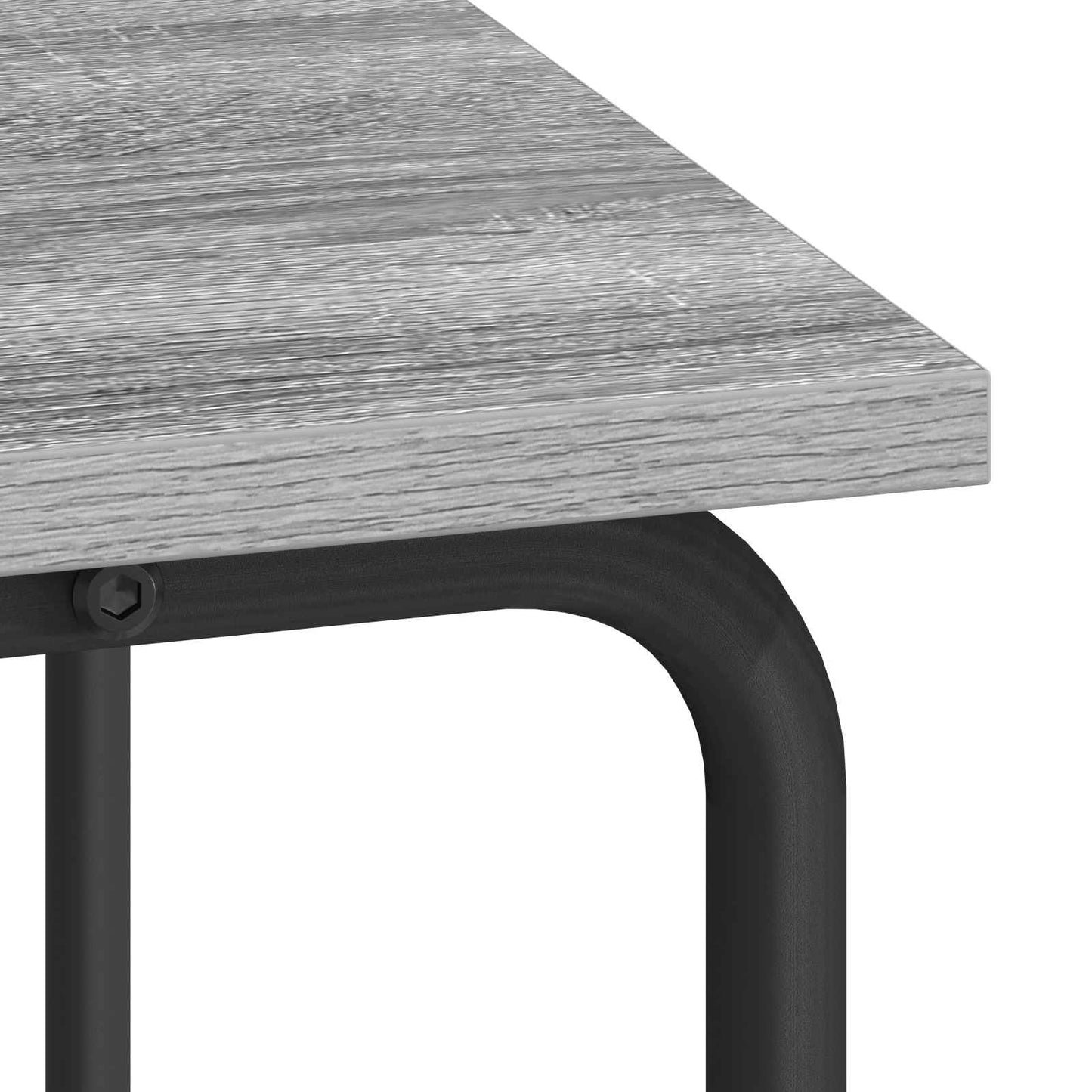 Desk with Storage Grey Sonoma 80 x 50 x 91 cm