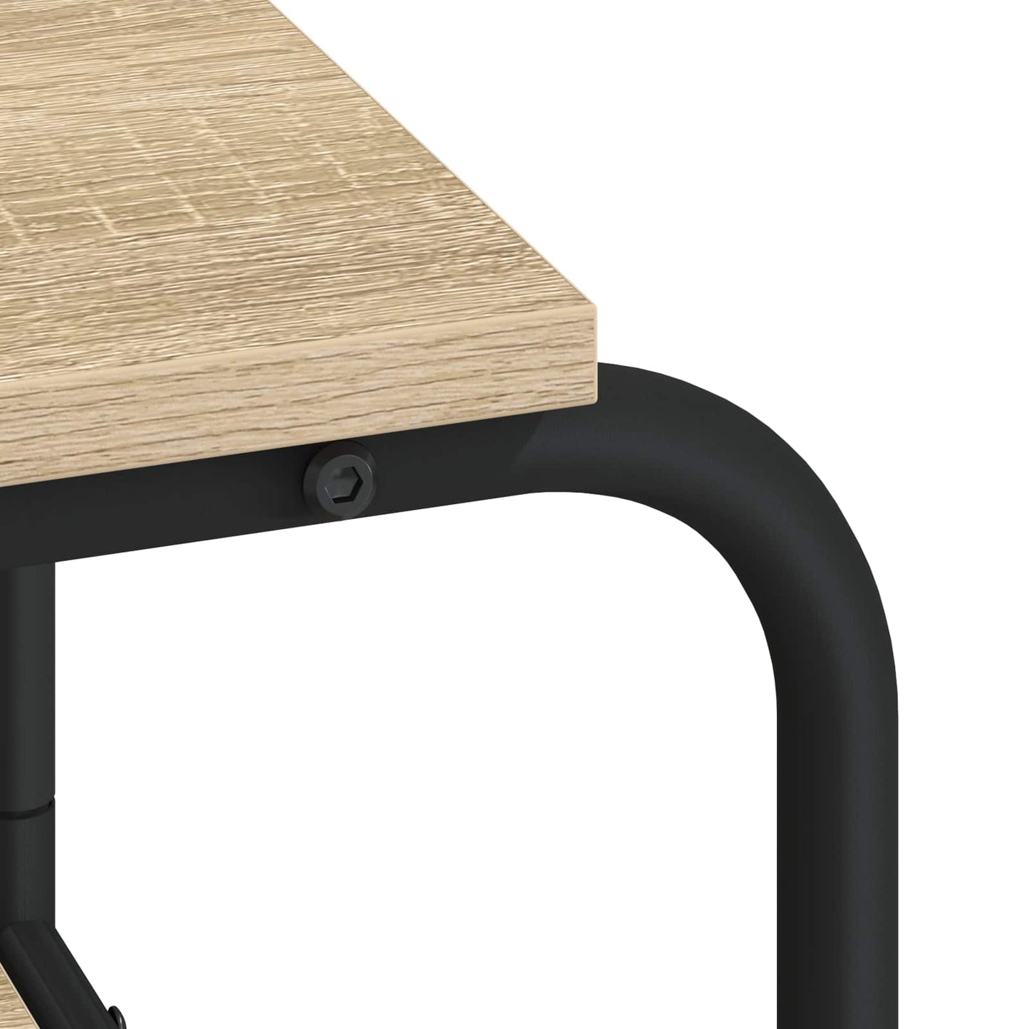 Desk with Storage Sonoma Oak 113.5 x 52 x 75.5 cm