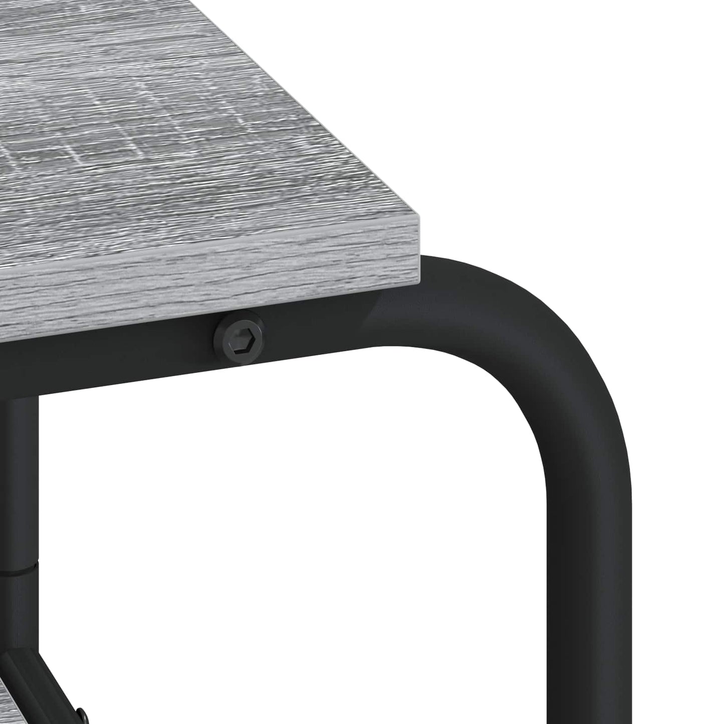 Desk with Storage Grey Sonoma 113.5 x 52 x 75.5 cm