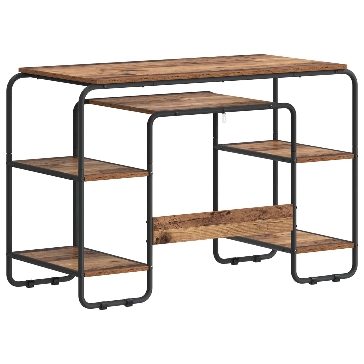 Desk with Storage Old Wood 113.5 x 52 x 75.5 cm