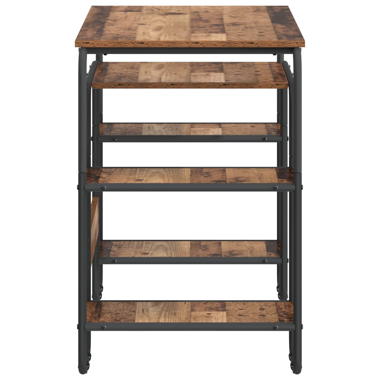 Desk with Storage Old Wood 113.5 x 52 x 75.5 cm