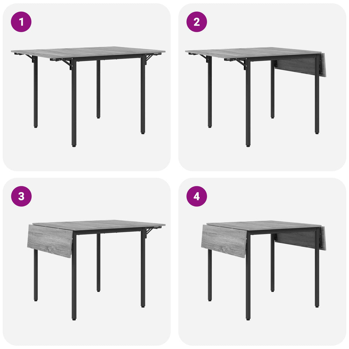 Extendable Dining Table 120 x 81.5 x 75 cm Engineered Wood